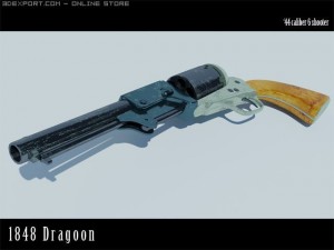 1848 dragoon 3D मॉडल