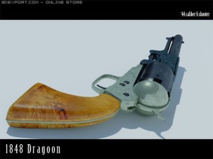 1848 dragoon 3D मॉडल