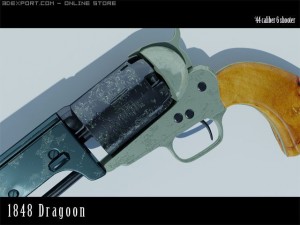 1848 dragoon 3D मॉडल