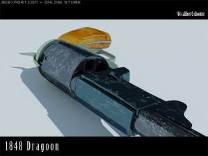 1848 dragoon 3D मॉडल