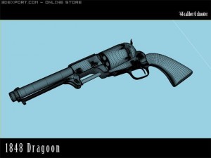 1848 dragoon 3D मॉडल