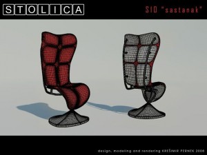 stolica s10 sastanak 3D Model