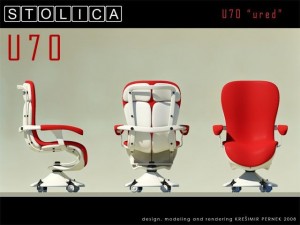 stolica u70 ured 3Dモデル