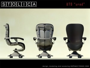 stolica u70 ured 3Dモデル