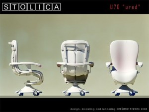 stolica u70 ured 3Dモデル