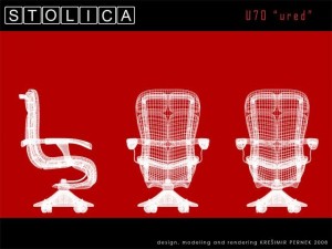 stolica u70 ured 3Dモデル