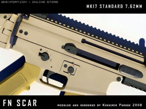 fn scar mk17 3D 모델
