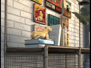 credenza industrial style Model 3D