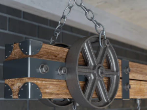industrial hanging lamp hl1 3D Model