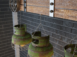 industrial hanging lamp hl1 Modelo 3D