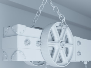 industrial hanging lamp hl1 Modelo 3D