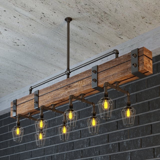 industrial hanging lamp hl3 3D मॉडल .c4d .max .obj .3ds .fbx .stl .blend 