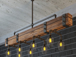 industrial hanging lamp hl3 3D Model