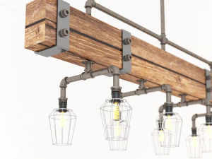industrial hanging lamp hl3 3D Model