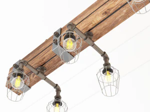 industrial hanging lamp hl3 3D Model
