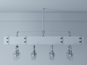 industrial hanging lamp hl3 3D मॉडल
