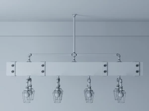 industrial hanging lamp hl3 3D Model