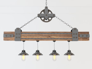 industrial hanging lamp hl5 3D Model