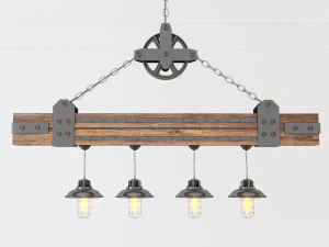 industrial hanging lamp hl5 3D Model