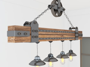 industrial hanging lamp hl5 3D Model