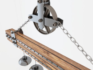 industrial hanging lamp hl5 3D Model