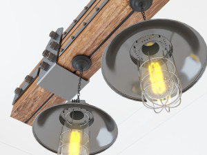 industrial hanging lamp hl5 3D Model