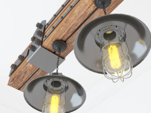 industrial hanging lamp hl5 3D Model
