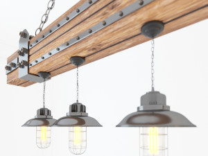 industrial hanging lamp hl5 3D Model