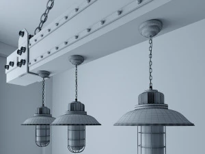 industrial hanging lamp hl5 3D Model