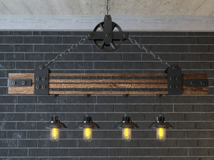 industrial hanging lamp hl5 3D Model