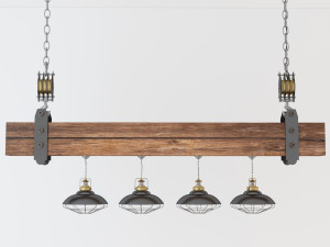 industrial hanging lamp hl6 Modelo 3D