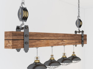 industrial hanging lamp hl6 Modelo 3D