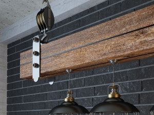 industrial hanging lamp hl6 Modelo 3D