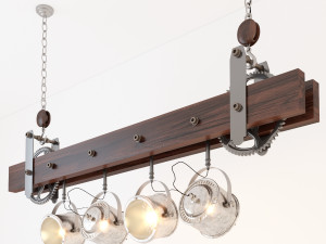 industrial hanging lamp hl7 3D Model