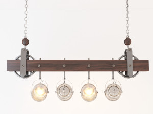 industrial hanging lamp hl7 Modèle 3D