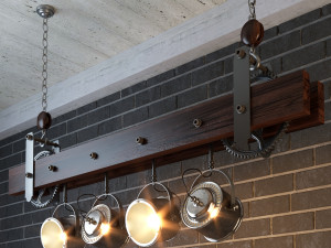 industrial hanging lamp hl7 Modèle 3D