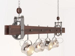 industrial hanging lamp hl7 Modèle 3D