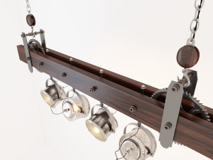 industrial hanging lamp hl7 Modèle 3D