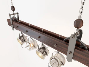 industrial hanging lamp hl7 3D Model