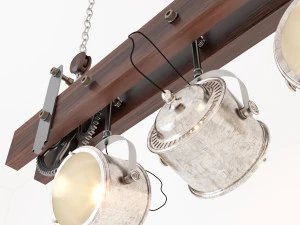industrial hanging lamp hl7 3D Model