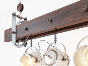 industrial hanging lamp hl7 3D Model