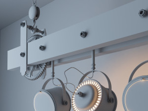 industrial hanging lamp hl7 Modèle 3D