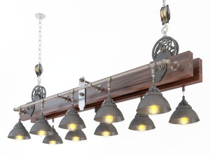 industrial hanging lamp hl8 3D Model