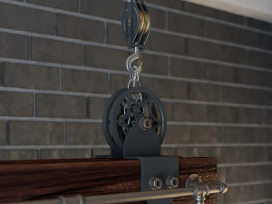 industrial hanging lamp hl8 3D Model