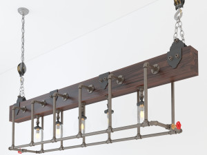 industrial hanging lamp hl9 3D Model