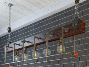 industrial hanging lamp hl9 Modelo 3D