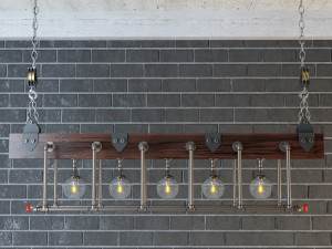 industrial hanging lamp hl9 Modelo 3D