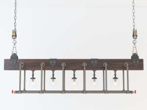 industrial hanging lamp hl9 Modelo 3D