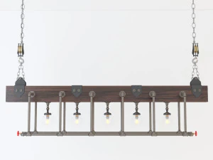industrial hanging lamp hl9 3D Model