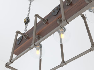 industrial hanging lamp hl9 Modelo 3D
